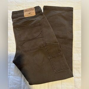 Hollister Men's Dark Brown Cargo Pants